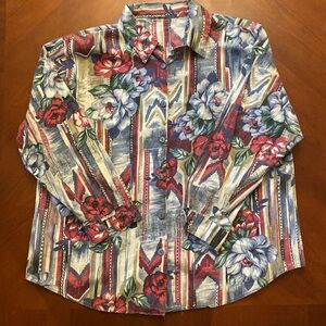 Women’s Floral Shirt XL Vintage